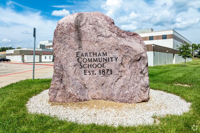 Earlham High School was originally built in 1871.