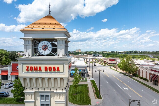 Zona Rosa entertainment center is just minutes from the Platte Woods area.