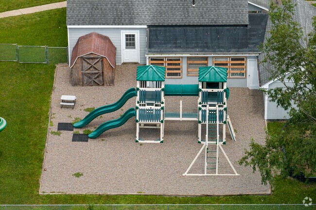 Cortland Christian Academy has a small playground for students.