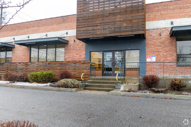 Pride prep school sits within a commercial area of Spokane.