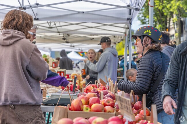 The West Seattle Farmers Market happens on Sundays year round in the Genesee neighborhood.