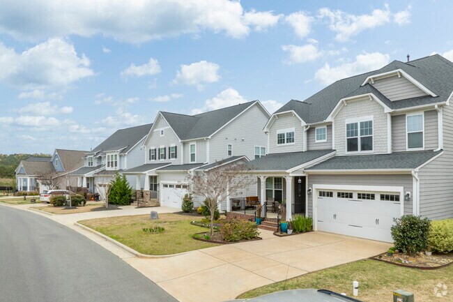 While many of the homes are close together, the friendly neighbors and community make residents of Legacy at Jordan Lake feel right at home.