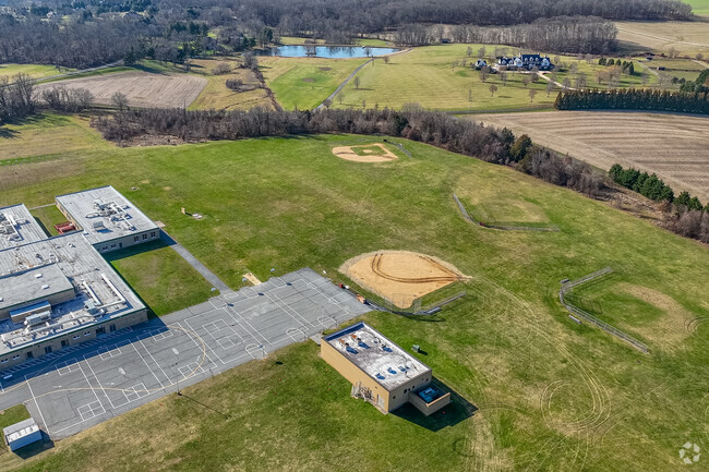 There are many blacktops and sports fields at Glenwood Middle School.