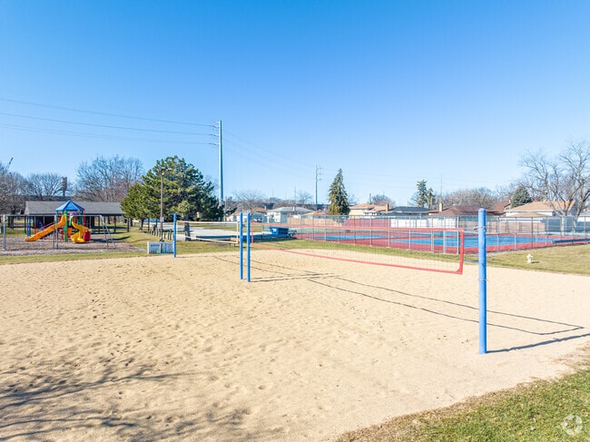 Berkeley Park's volleyball court lets locals work up a sweat with teammates or friendly rivals.