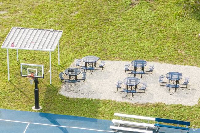 Westlake Preparatory School And Academy Sitting Area outdoors.