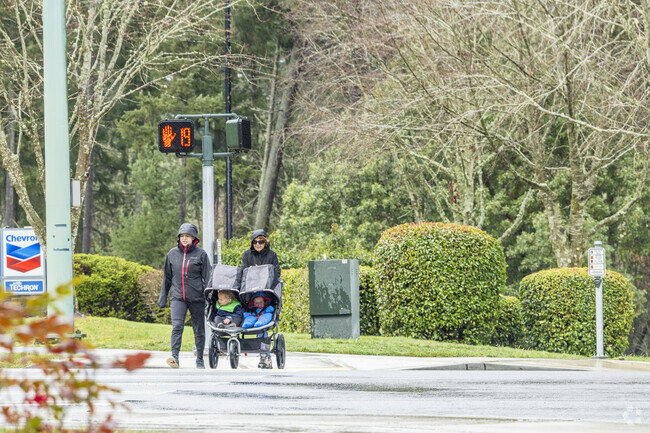 Walking to get places in the Dupont area is a common form of transportation.