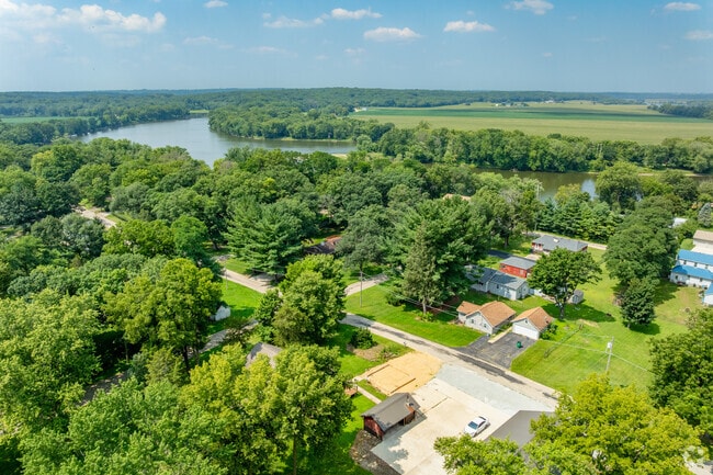 Grand Detour offers a variety of homes in walking distance from the pristine Rock River.