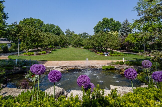 Take in the beauty of the lilacs in full bloom at Lilacia Park located in North Lombard, IL.
