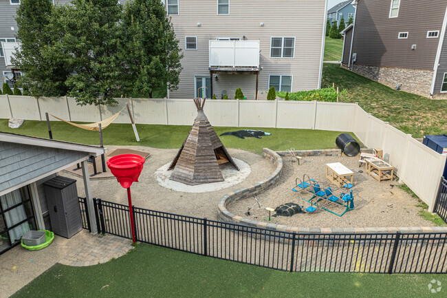 Students attending Amplify Children's Academy have a few amenities outside to play on.