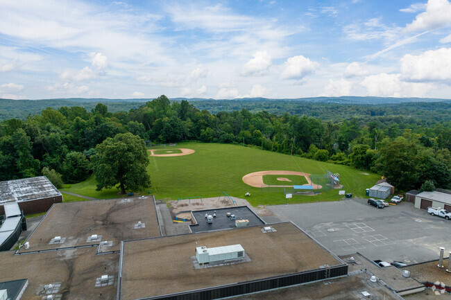 Whisconier Middle School has two baseball diamonds