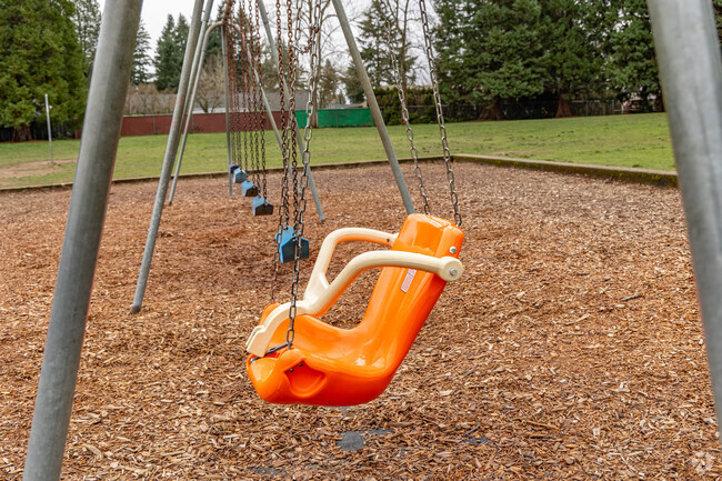 Swings for all students at the Burnt Bridge Creek Elementary School in Vancouver, WA.