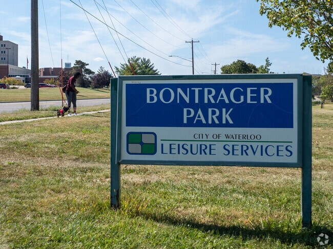 Bontrager Park is a charming spot in Waterloo perfect for jogging or casual strolls.