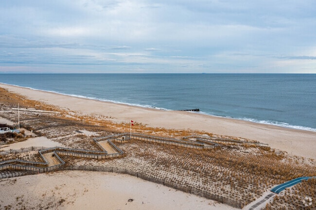 Some homes have the Atlantic Ocean as their backyard in Mantoloking, NJ.