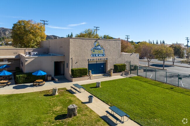 Inland Leaders Charter School represents their mascot, the Lions.