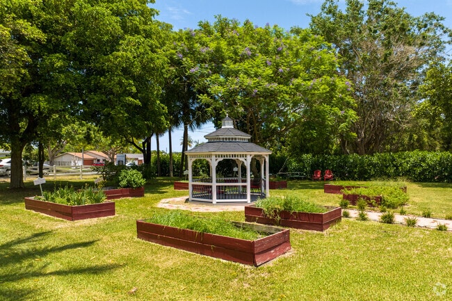 Grandview Preparatory School has a gazebo that students can relax in during downtime.