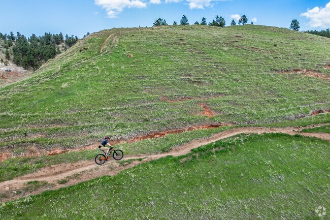 Lookout Mountain has many trails for hiking and biking east of Spearfish.