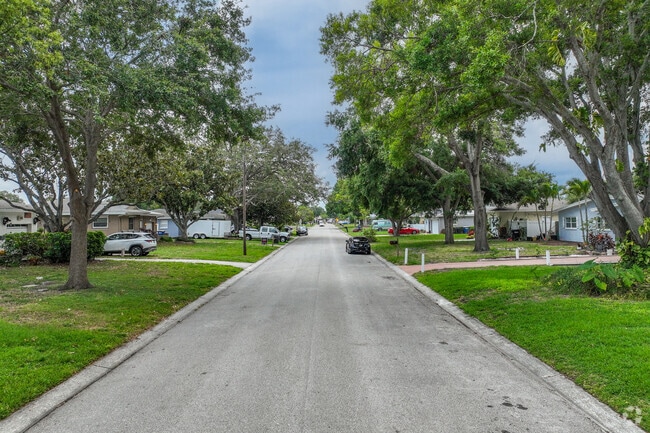 Trees shade the streets of Skycrest, giving neighbors relief from the Florida sun.