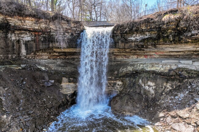Minnehaha Regional Park is best known for the Minnehaha Waterfall.