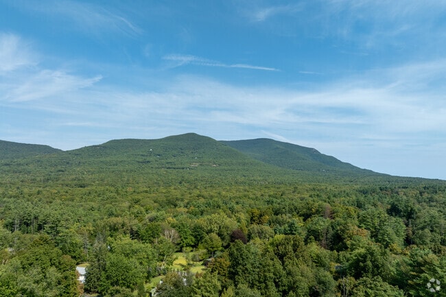 Woodstock is surrounded by wilderness and mountainous landscape.