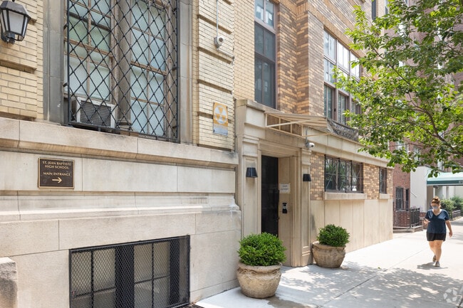 A cornerstone of faith-based education: St. Jean Baptiste High School in Lenox Hill.