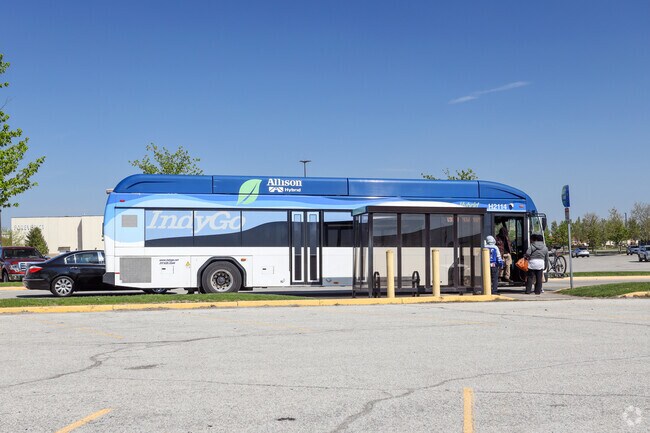 IndyGo provides bus service throughout the city, including the Castleton neighborhood.