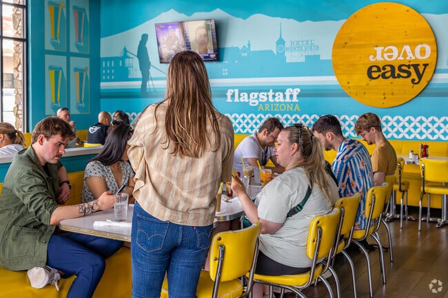 Visit Over Easy restaurant with family and friends for a great time and tasty food.