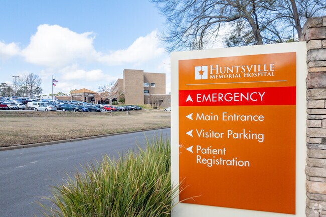 Huntsville Memorial Hospital is a major employer that provides an array of healthcare services.