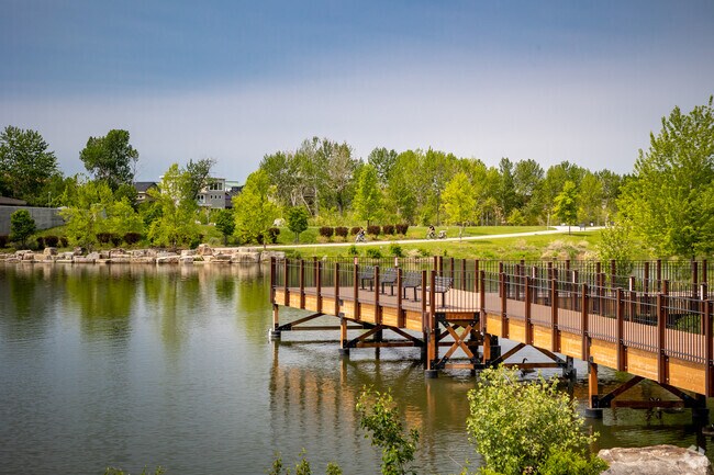 Quinns Pond in Garden City is a perfect place for an evening stroll.