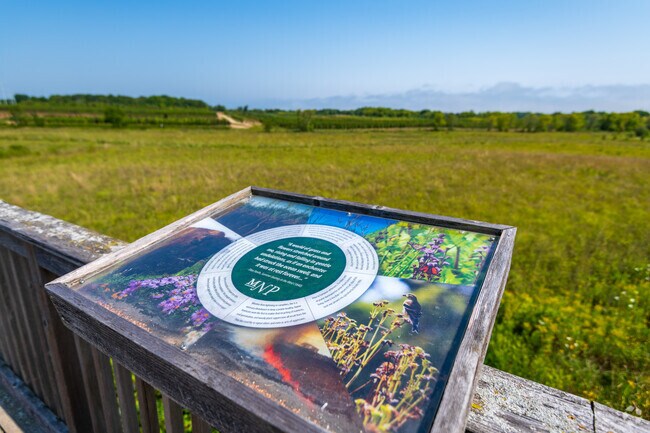 The Servite Woods neighborhood is close to the Mequon Nature Preserve.