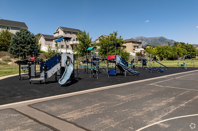 Mountain View Elementary has a large playground with modern equipment.