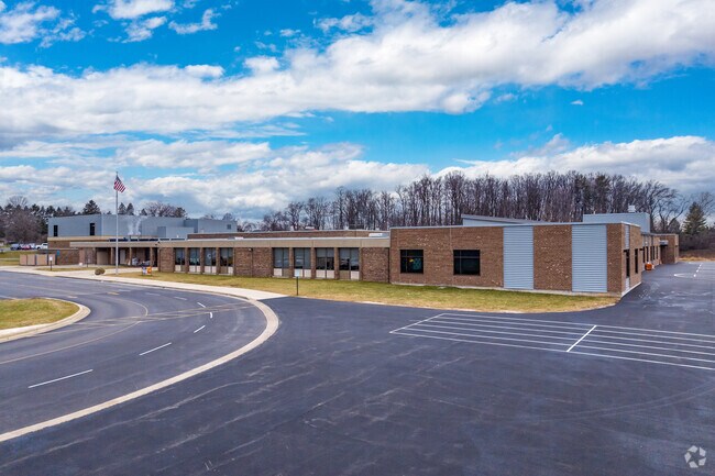 The front of Woodview Elementary School in Grafton.