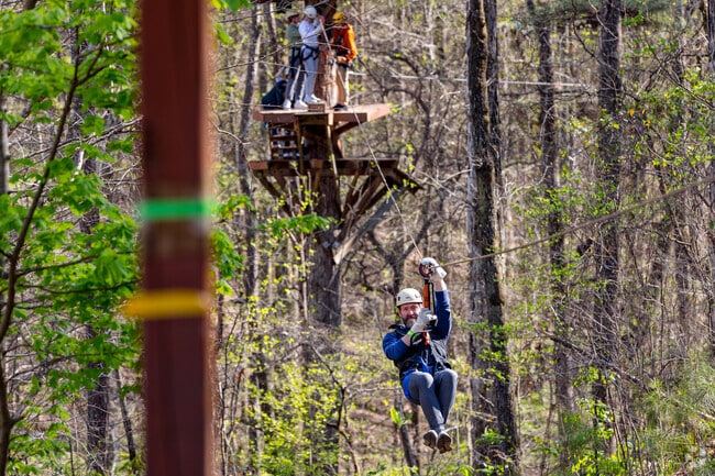 Take the family out for a day of ziplining at Historic Banning Mills in Whitesburg.