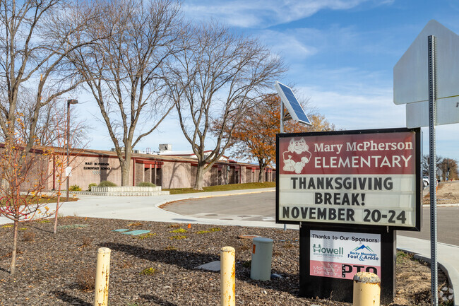 Mary McPherson Elementary signage.