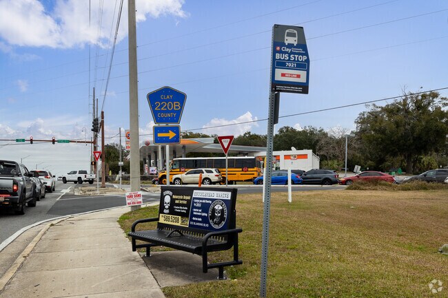 Middleburg has a JTA Red Line bus service that takes you north to Orange Park.