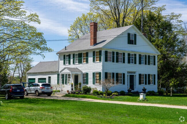 A colonial style home in Royalston's town center sits on a large lot.