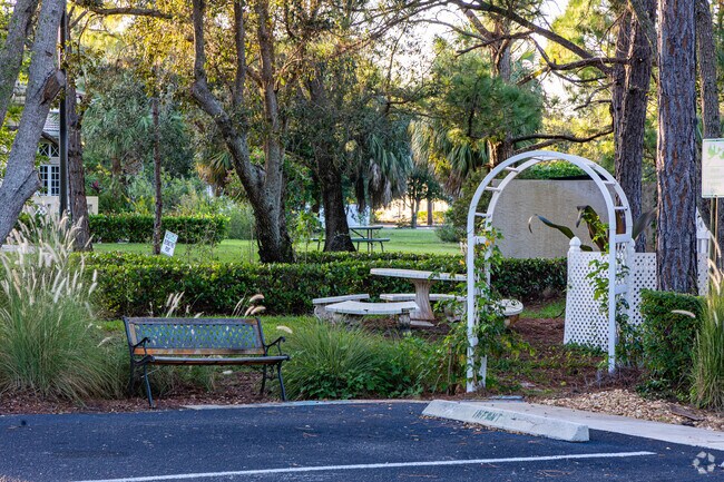Bridges Montessori school scenic sitting area.