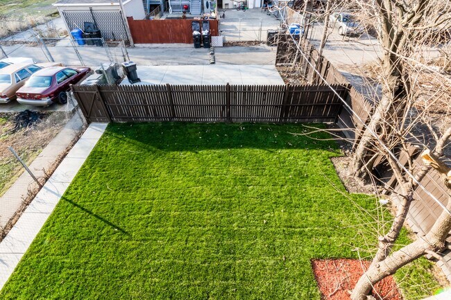 View of backyard