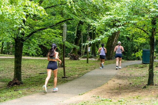 Many residents head to Jemison Park to jog on its trail.