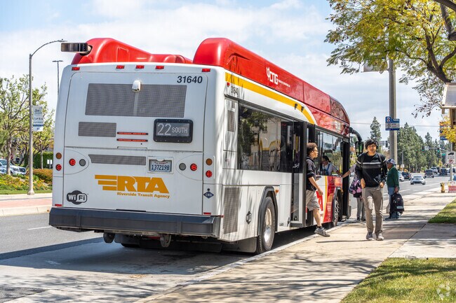 Public transportation is available for both local residents and commuters in Orangecrest.
