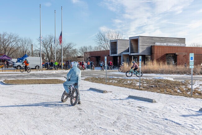 People travel from all over Chicagoland  to Calumet to compete in the Hugh Jass Bike Race Series.