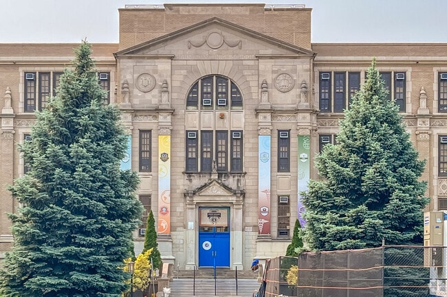 John Adams High School offers accredited college courses for Ozone Park students.