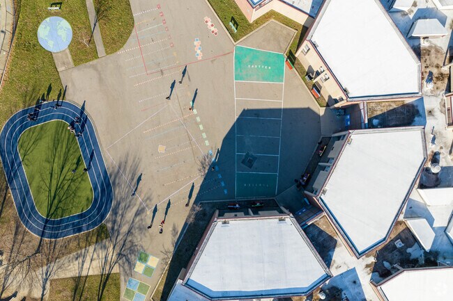 Trotter Elementary School in Washington Park has a play area for student to enjoy.