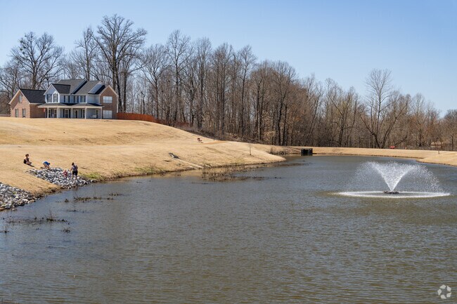 Atoka residents visit Pioneer Park to fish in the pond.