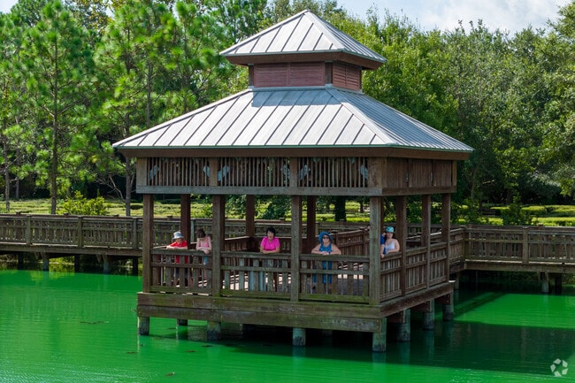 Visitors enjoy the gazebo at Bird Island Park in Ponte Vedra Beach.