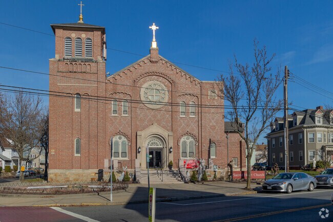 Sacred Heart church at Sacred Heart School in East Providence, Rhode Island.