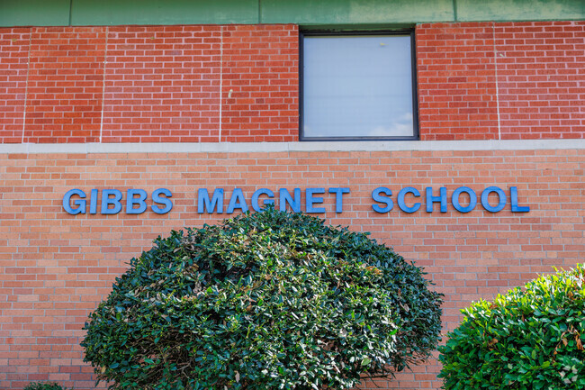 Enrollment at Gibbs Magnet School is around 300 students.