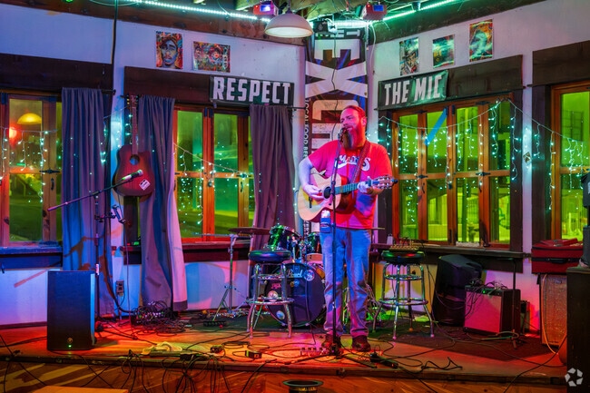 The City of Corpus Christi Exchange is a popular Corpus Christi spot for food, drinks, and live music.
