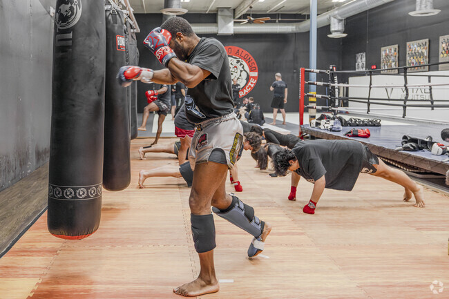 A local Thai boxer trains at Vital Jiu Jitsu-Srisuk Muay Thai in West Fife.