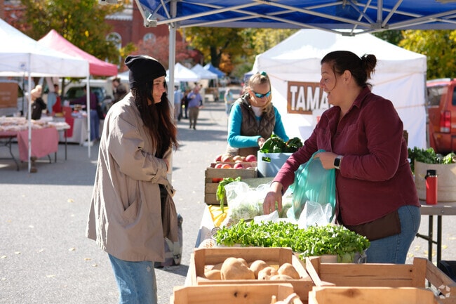 The Shepherdstown Farmers Market offers produce, meats, and baked goods all locally sourced.