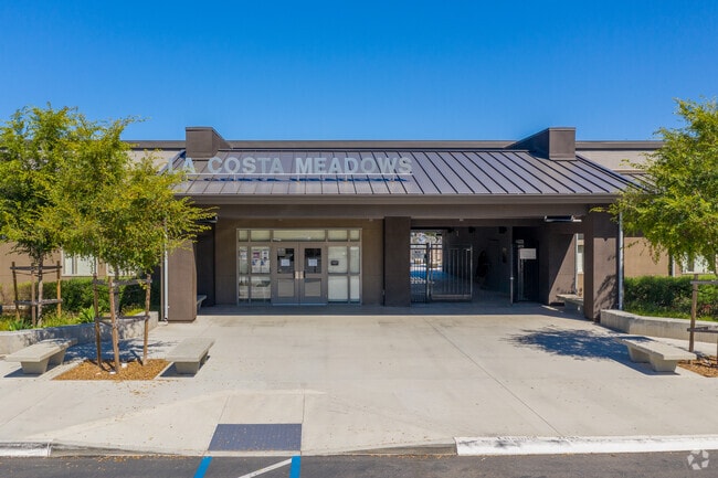 La Costa Meadows Elementary School warmly greets the students every day.